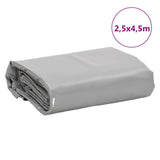 Tarpaulin Grey 2.5x4.5 m 650 g/m 156126