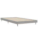 Bed Frame without Mattress Grey Sonoma 90x190 cm Single Engineered Wood 832307