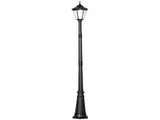 2.4 m Garden Lamp Post Light, LED Solar Powered Patio Path Lighting Lamp with Aluminium Frame, PIR T3398P317828