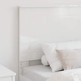 Headboard Gloss White 100 cm Engineered Wood 887686