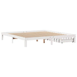 Bed Frame with Drawers without Mattress White 180x200 cm Super King 3301955