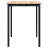 Dining Table Natural 60 x 60 x 75 cm Solid Pine Wood 892779