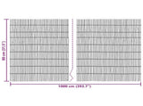 Garden Fence Carbonized 1000 x 80 cm Reed 42031272