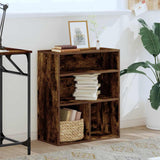 Book Cabinet Smoked Oak 60x30x71.5 cm Engineered Wood 860314
