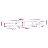 Wall-mounted TV Cabinet Wall-Mounted Artisan Oak 8006020