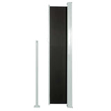 Patio Retractable Side Awning 120x500 cm Black 48388