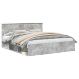 Bed Frame with Headboard Concerte 200 x 200 cm Engineered wood 3407835