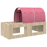 Bed with Tunnel 3 pcs Artisian Oak and Pink Engineered Wood 3423698