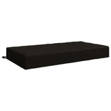 Seat Cushion SOEST 100% Polyester Black 120 x 80 x 15 cm 944302