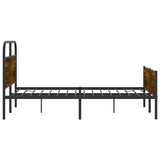 Bed Frame without Mattress 140x200 cm Sonoma Oak Engineered Wood 4100393