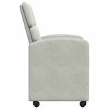 Dining Chairs with Wheels 2 pcs Light grey 58 x 65 x 98 cm 42017875