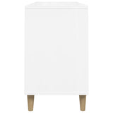 Shoe Cabinet High Gloss White 102x36x60 cm Engineered Wood 819742