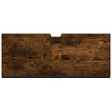 Bathroom Sink Cabinet Smoked Oak 80x33x60 cm Engineered Wood 842463