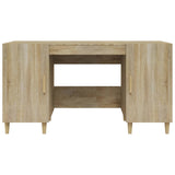 Desk Sonoma Oak 140x50x75 cm Engineered Wood 812765