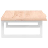 Basin Shelf Wall Mounted Steel and Solid Wood Oak 3302548