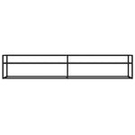 TV Cabinet Transparent 220x40x40.5 cm Tempered Glass 331730