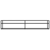 TV Cabinet Transparent 220x40x40.5 cm Tempered Glass 331730
