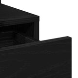 Dressing Table Black Oak 80 x 35 x 132 cm Engineered Wood 868882