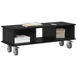 TV Stand Black Oak 100 x 35 x 35 cm Engineered Wood 891033