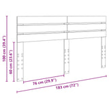 Headboard Black Oak Engineered wood 888174