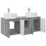 Bathroom Cabinet Set 3 pcs Grey Sonoma 49.5 x 44.5 x 65 cm 3405683