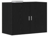 Sideboard Black Oak 79 x 38 x 80 cm Engineered Wood 862269
