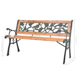 Garden Bench 122 cm Wood 40261