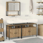 Bathroom Furniture Set with Storage 3 pcs Brown 80 x 30 x 60 cm 3334355