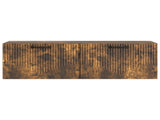 Wall-Mounted TV Cabinet Smoked Oak 98 x 31 x 30 cm 899070