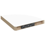 Floating Corner Shelves 4 pcs White 35x35x3.8 cm MDF 323918