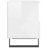 ZNTS Bedside Cabinet High Gloss White 40x35x50 cm Engineered Wood 830640