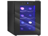 Mini Table Top Wine Fridge, 8 Bottle, 17L, 8-18&degC, 26.5cm Quiet Under Counter Wine Cooler Fridge T3398P343508