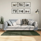 Rug HUARTE Short Pile Soft and Washable Forest Green 80x150 cm 375090