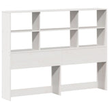 Bookcase Bed without Mattress White 160x200 cm Solid Wood Pine 3321709
