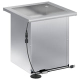 Garden Planter with LED 2 pcs Silver 30 x 30 x 30 cm 8008067
