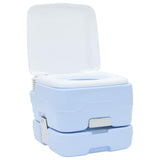 Camping Toilet 2 pcs Blue and White 50.5 x 33 x 103 cm 42001434
