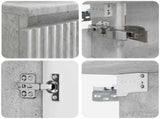 Bathroom Furniture Set 4 pcs Concrete Grey 3407434