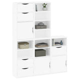 Side Cabinets 5 pcs "ODDA" White 40x24x79 cm Solid Wood Pine 3365367