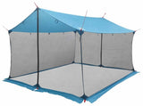 Camping Tarp with Mesh Walls Blue 270 x 210 x 210 cm 42028568