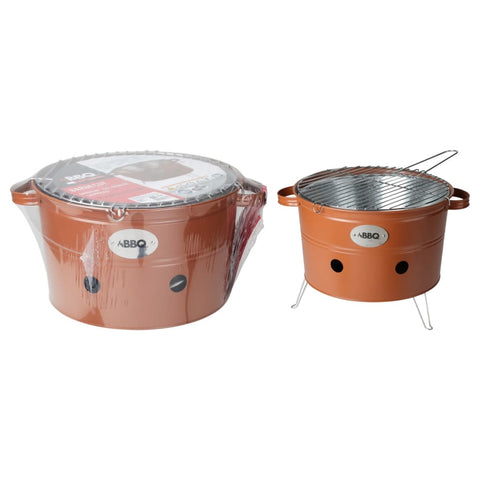 ZNTS ProGarden BBQ Bucket with 2 Handles 34.5 cm Matte Orange 445906
