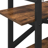 Bookshelf Smoked Oak 100 x 33.5 x 64 cm Engineered Wood 883954