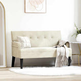 Chesterfield Bench Cream 112 x 65.5 x 75 cm Velvet 42019293