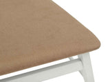 Dining Chair 2 pcs White and Brown Solid Rubber Wood 42020490