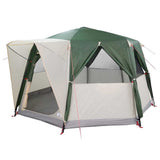Cabin Tent 6-Person with Roof Green 425 x 396 x 222 cm 42004023