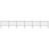 Garden Fence Steel Sturdy Rectangular Modern 277625