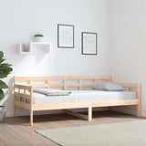 Day Bed Natural Pine Solid Pine Wood Single size 820367