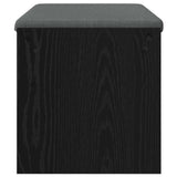Hall Bench with Cushion Black Oak 83 x 38 x 40 cm 891553