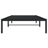 Metal Bed Frame without Mattress Black 100x200cm 373650
