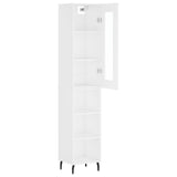 Highboard White 34,5x34x180 cm Engineered Wood 3199377
