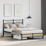 Bed Frame without Mattress Sonoma Oak 120x190 cm Small Double Engineered Wood 4106959